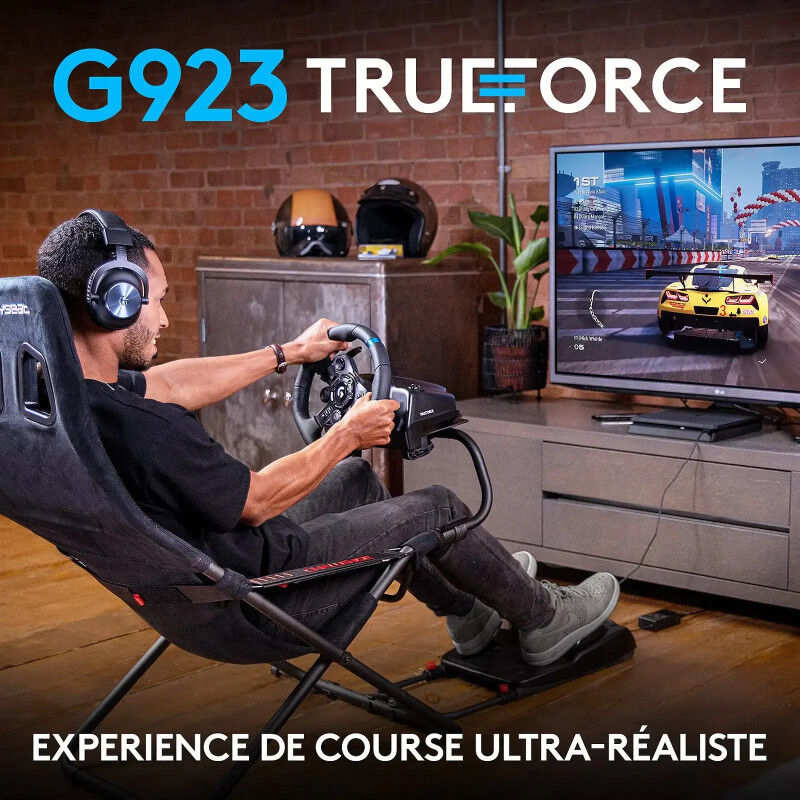 Logitech G923 Driving Force - Volant De Simulation Pc/ps5/ps4 thumbnail 3